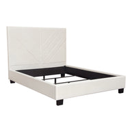 Light Cream Velvet Bed Frame