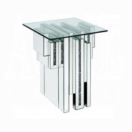 Abstract Faux Diamond Accent Table
