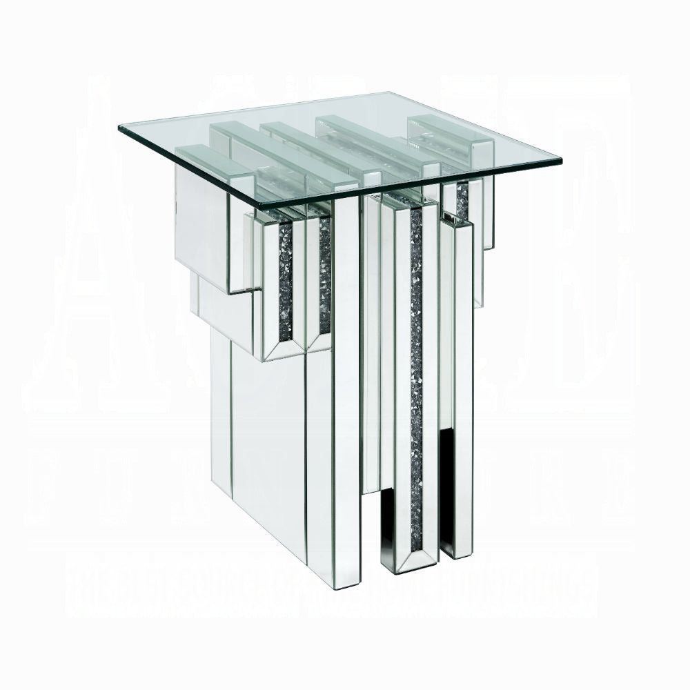 Abstract Faux Diamond Accent Table