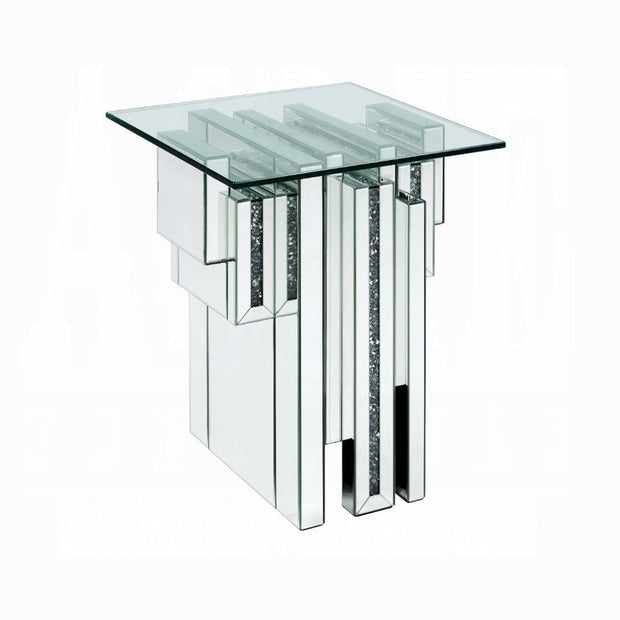 Abstract Faux Diamond Accent Table