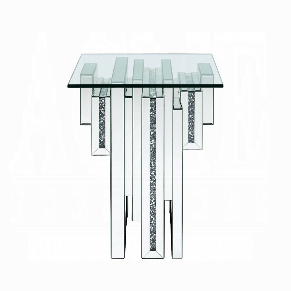 Abstract Faux Diamond Accent Table