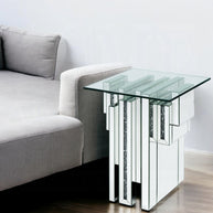 Abstract Faux Diamond Accent Table