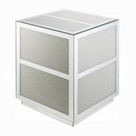 Mirrored & Faux Diamond Accent Table
