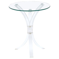 Round Acrylic Accent Table