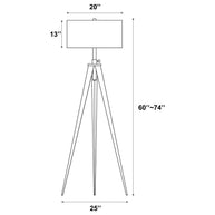Black Metal Tripod Floor Lamp