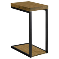 Black & Antique Nutmeg C-Table