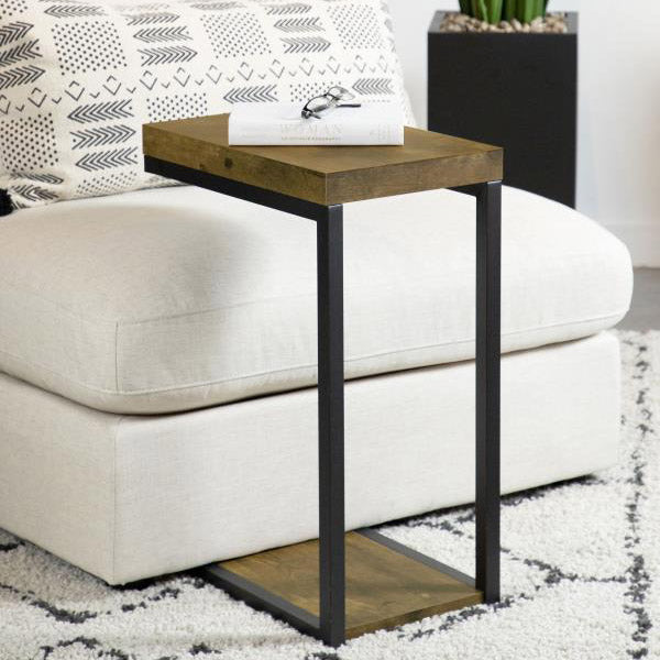 Black & Antique Nutmeg C-Table