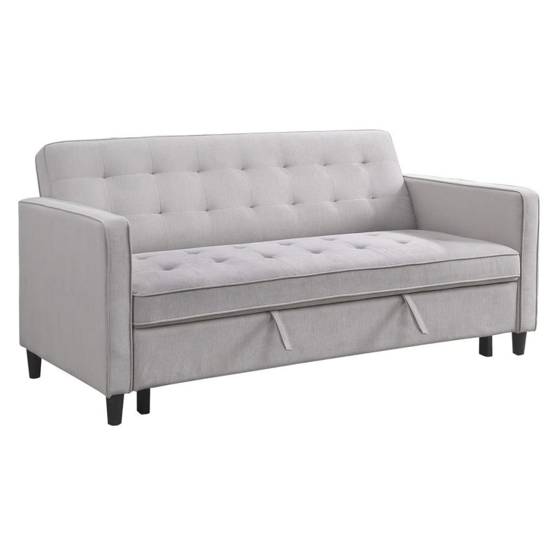 Gray Convertible Studio Sofa