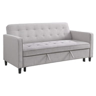 Gray Convertible Studio Sofa