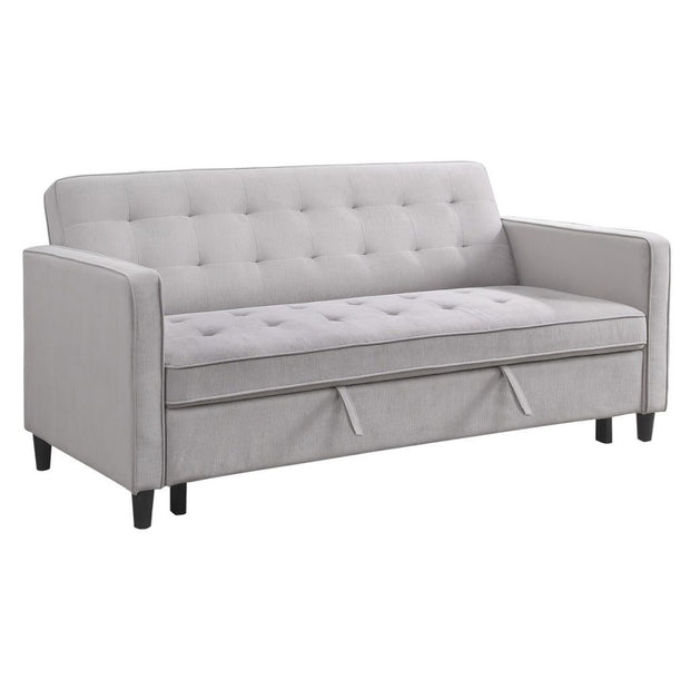 Gray Convertible Studio Sofa