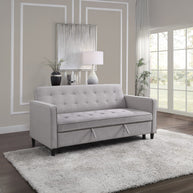 Gray Convertible Studio Sofa