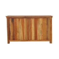 3-Door Rustic Reclaimed Wood Accent Cabinet