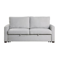 Gray Mid-Century-Inspired Sofa Bed
