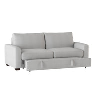 Gray Mid-Century-Inspired Sofa Bed