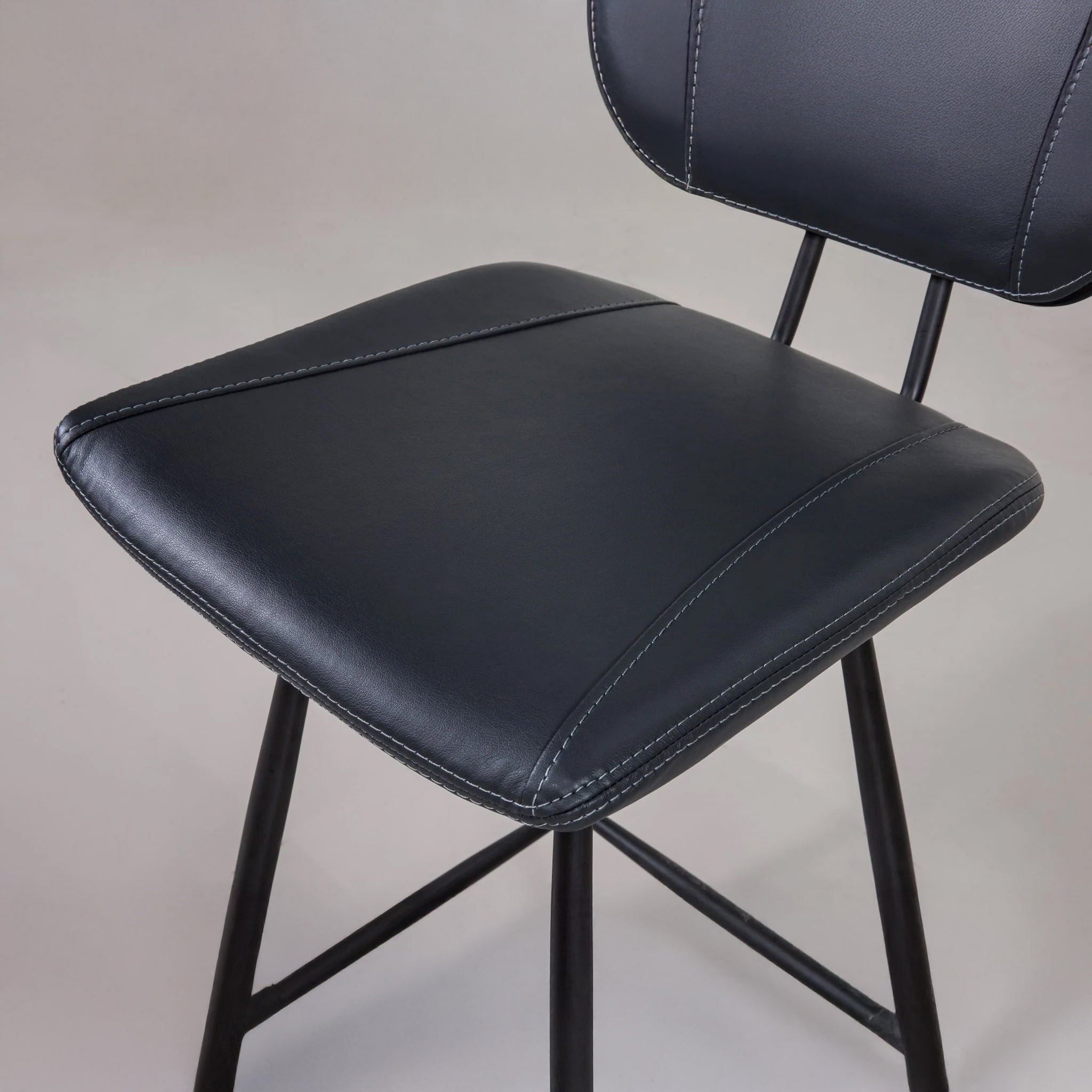 Modern cobalt swivel barstools
