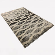 Monochromatic Style Wave Design Area Rug