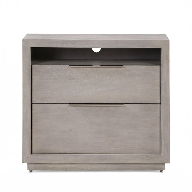 Mineral Gray Finish Nightstand