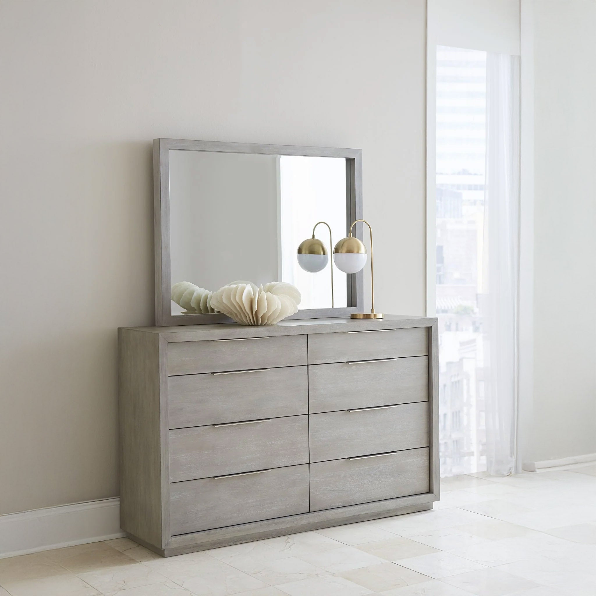 Mineral Gray Finish Dresser