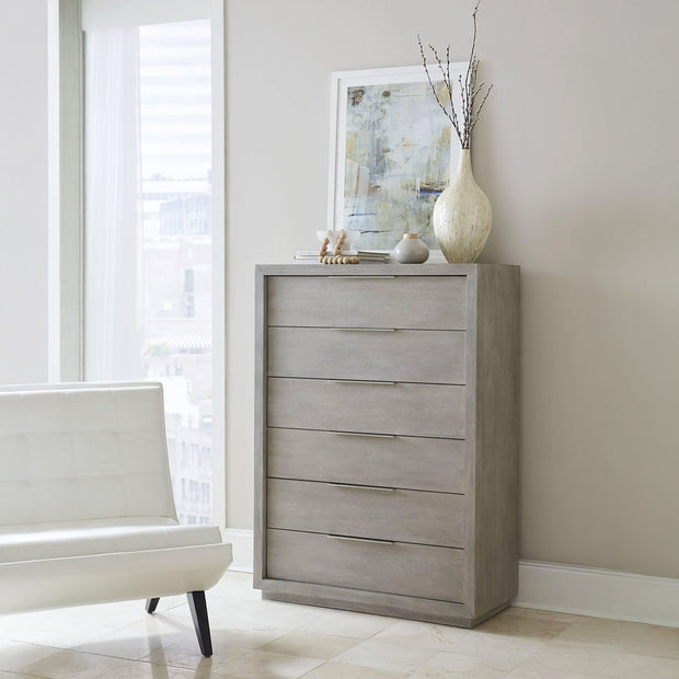 Mineral Gray Finish Chest of Drawers