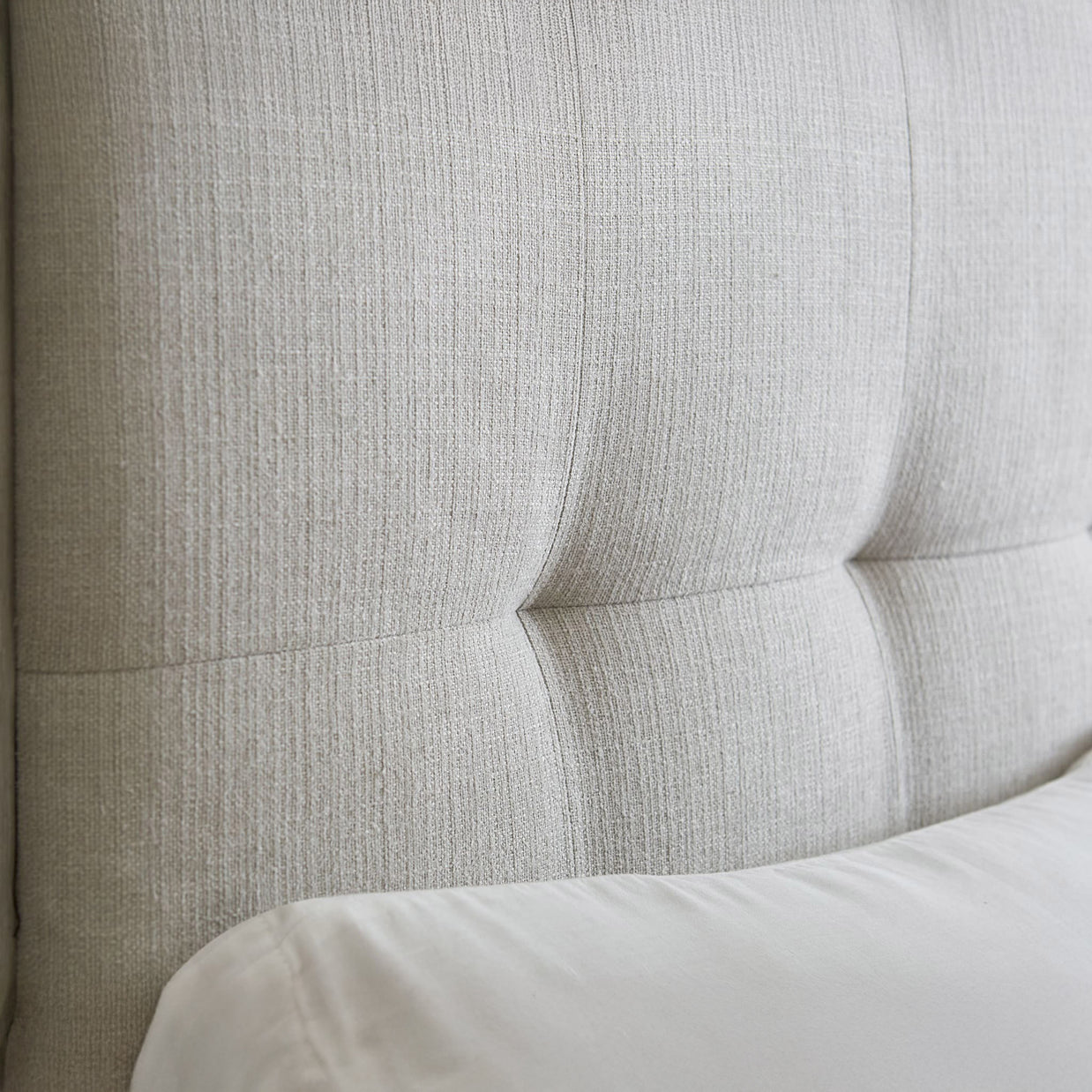 Mineral Gray Tufted Bedframe w/ Storage Option