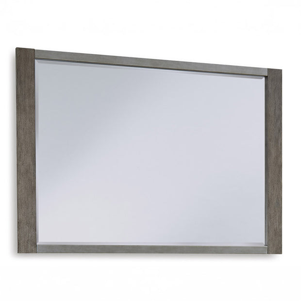 Weathered Gray Oak Dresser Mirror