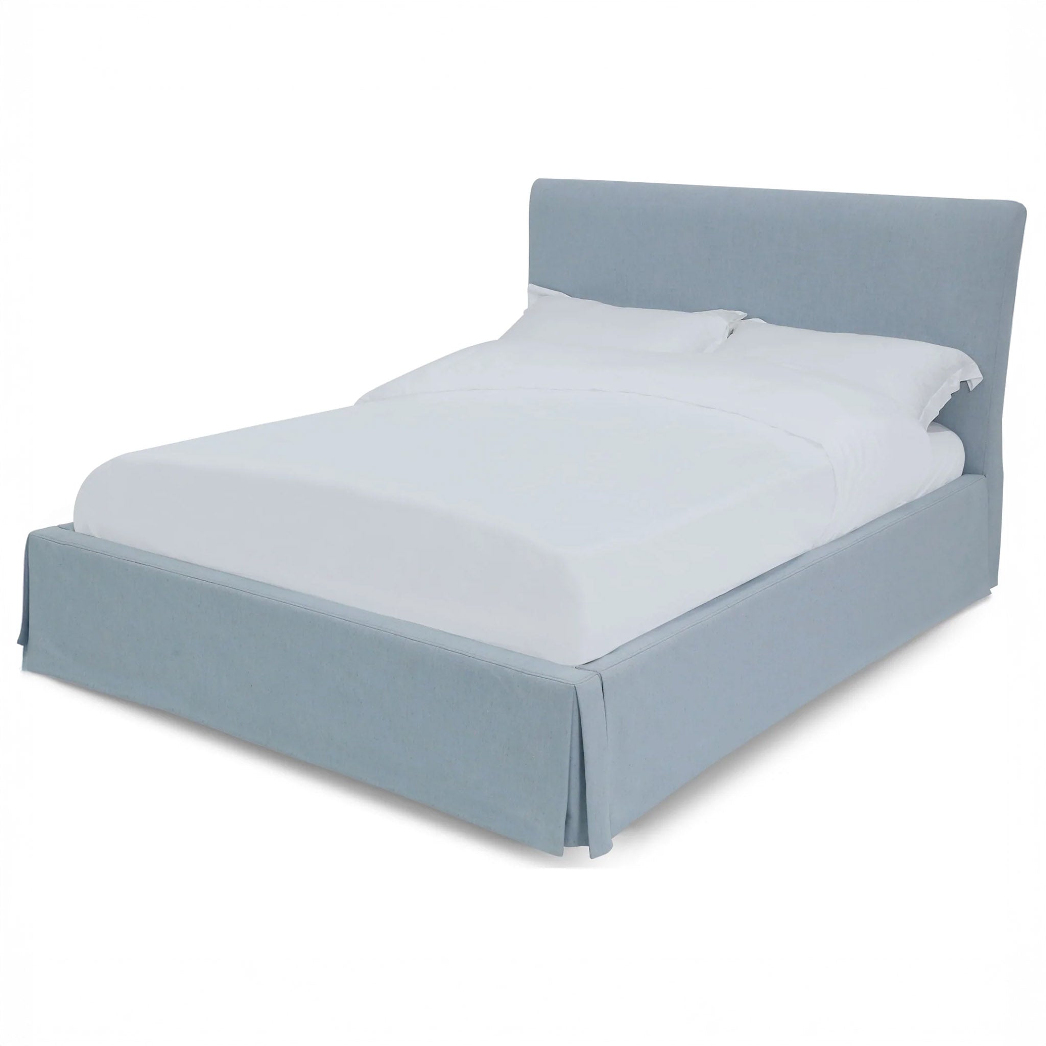 Skirted panel bed