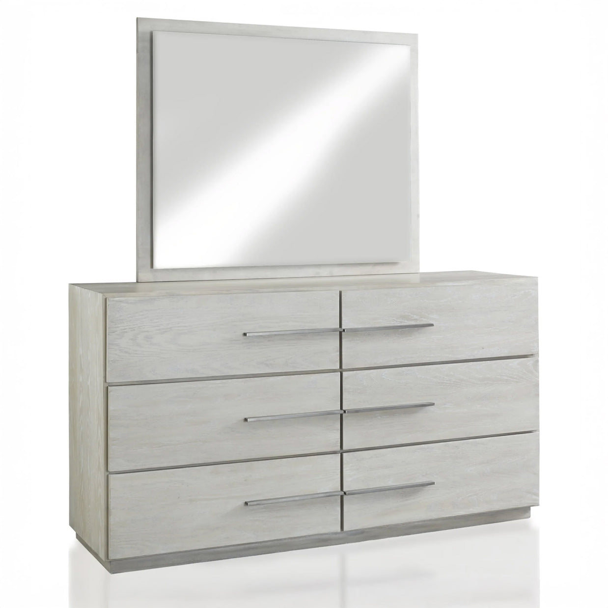 Whitewash Oak Contemporary Dresser