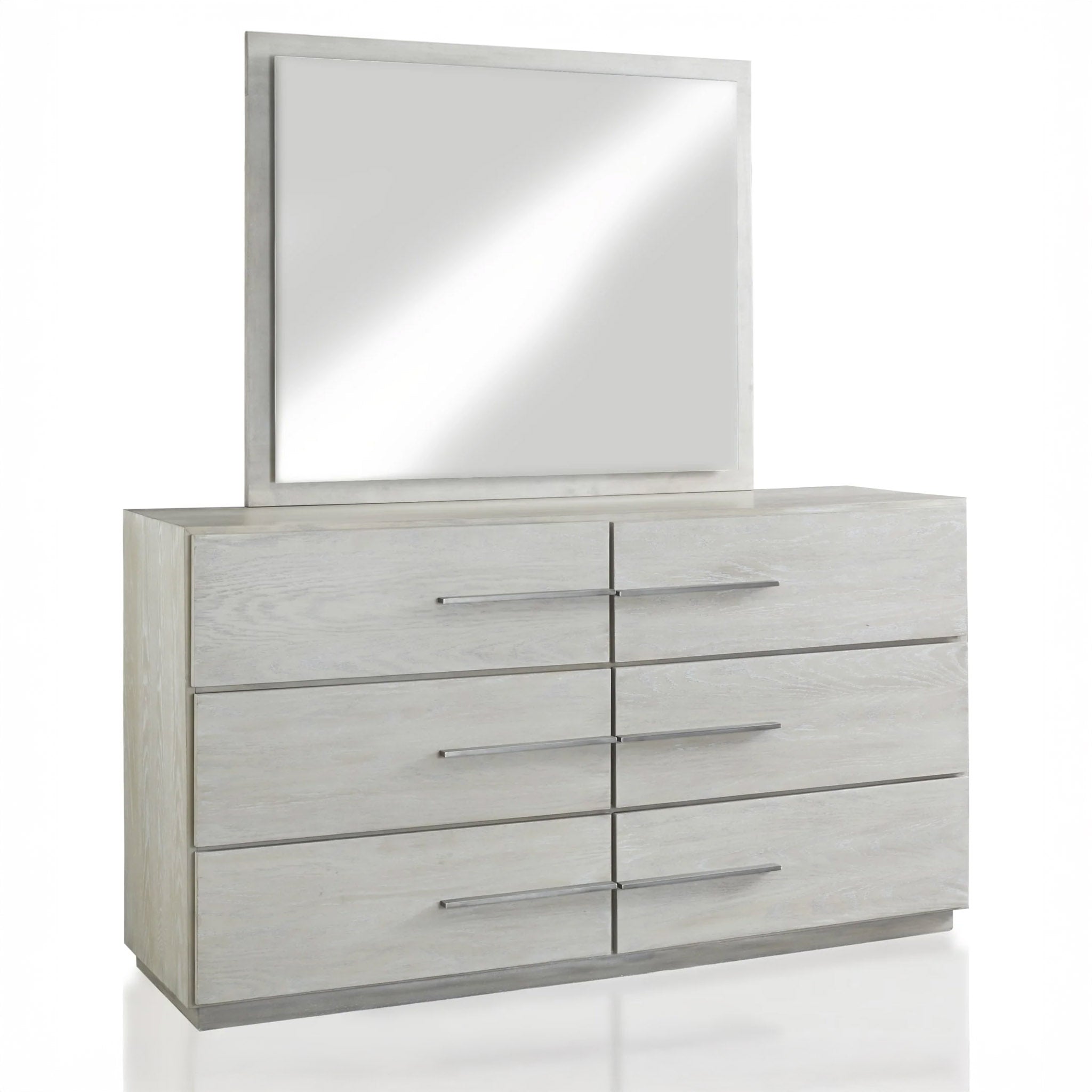 Whitewash Oak Contemporary Dresser