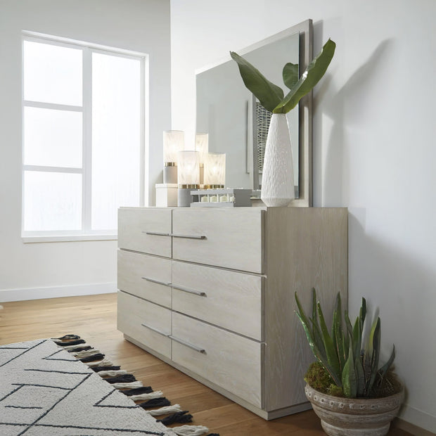 Whitewash Oak Contemporary Dresser