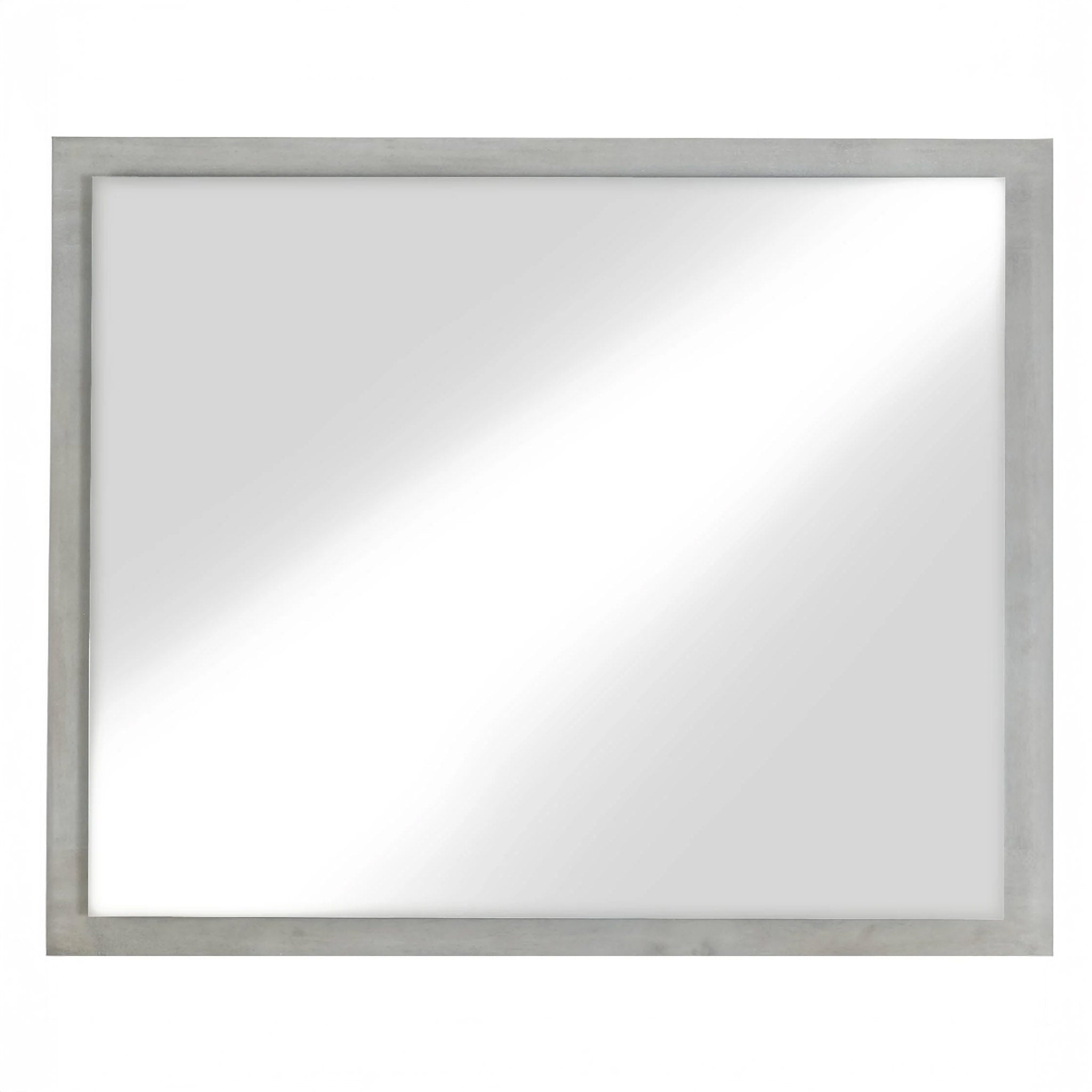 Whitewash Oak Contemporary Dresser Mirror