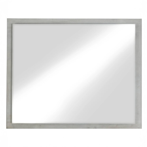 Whitewash Oak Contemporary Dresser Mirror