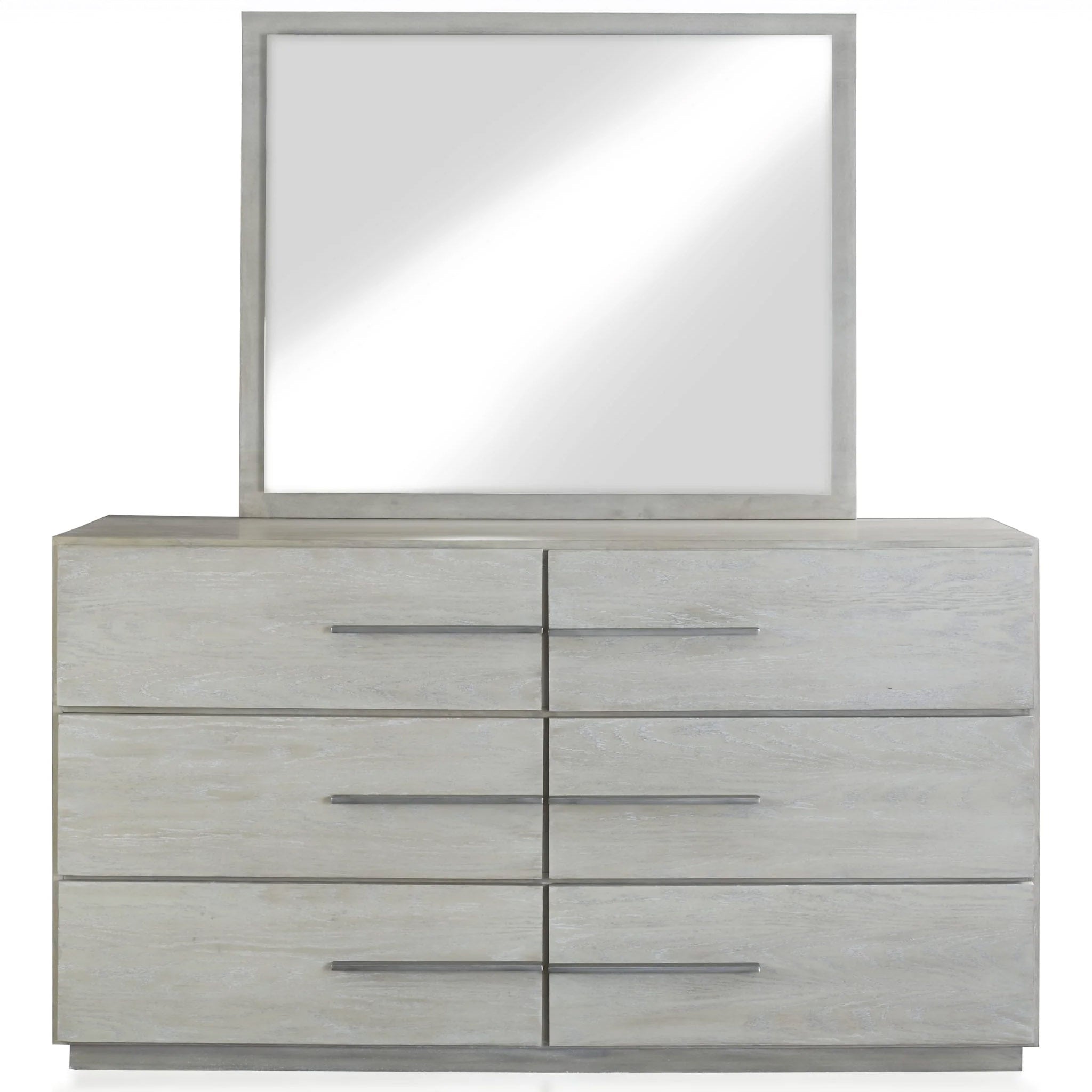 Whitewash Oak Contemporary 5-PC Bedroom Set