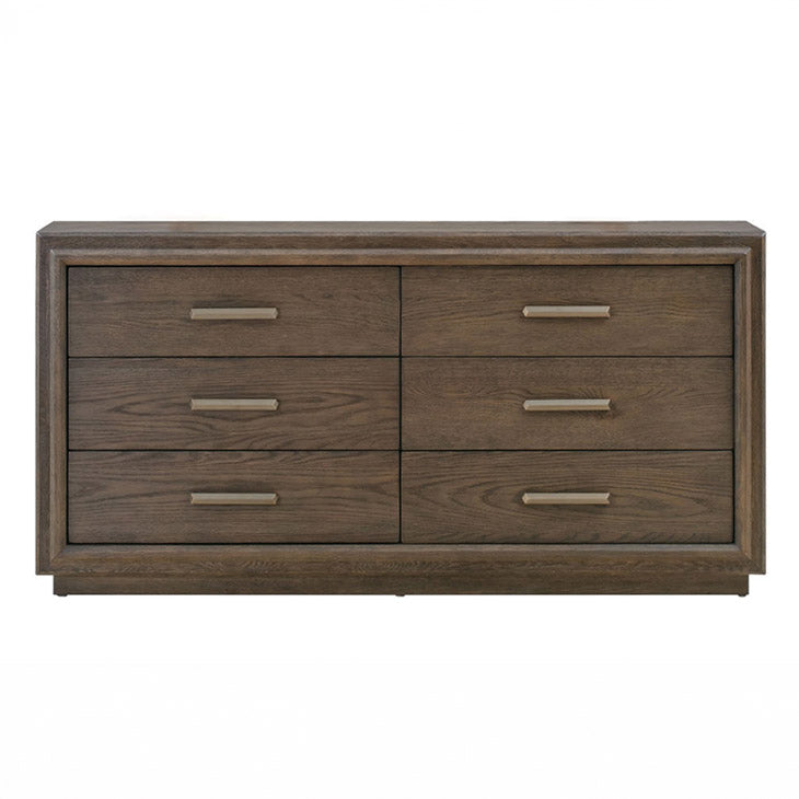 Brown Solid Oak Dresser