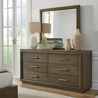 Brown Solid Oak Dresser