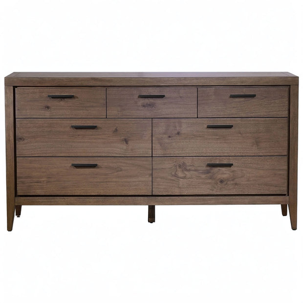 Mid-Century Mahogany 7-Drawer Dresser
