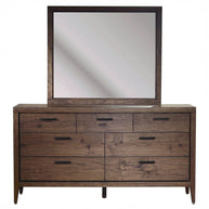 Mid-Century Mahogany 7-Drawer Dresser