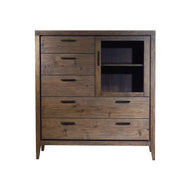 Mid-Century Mahogany Sweater Chest of Drawers