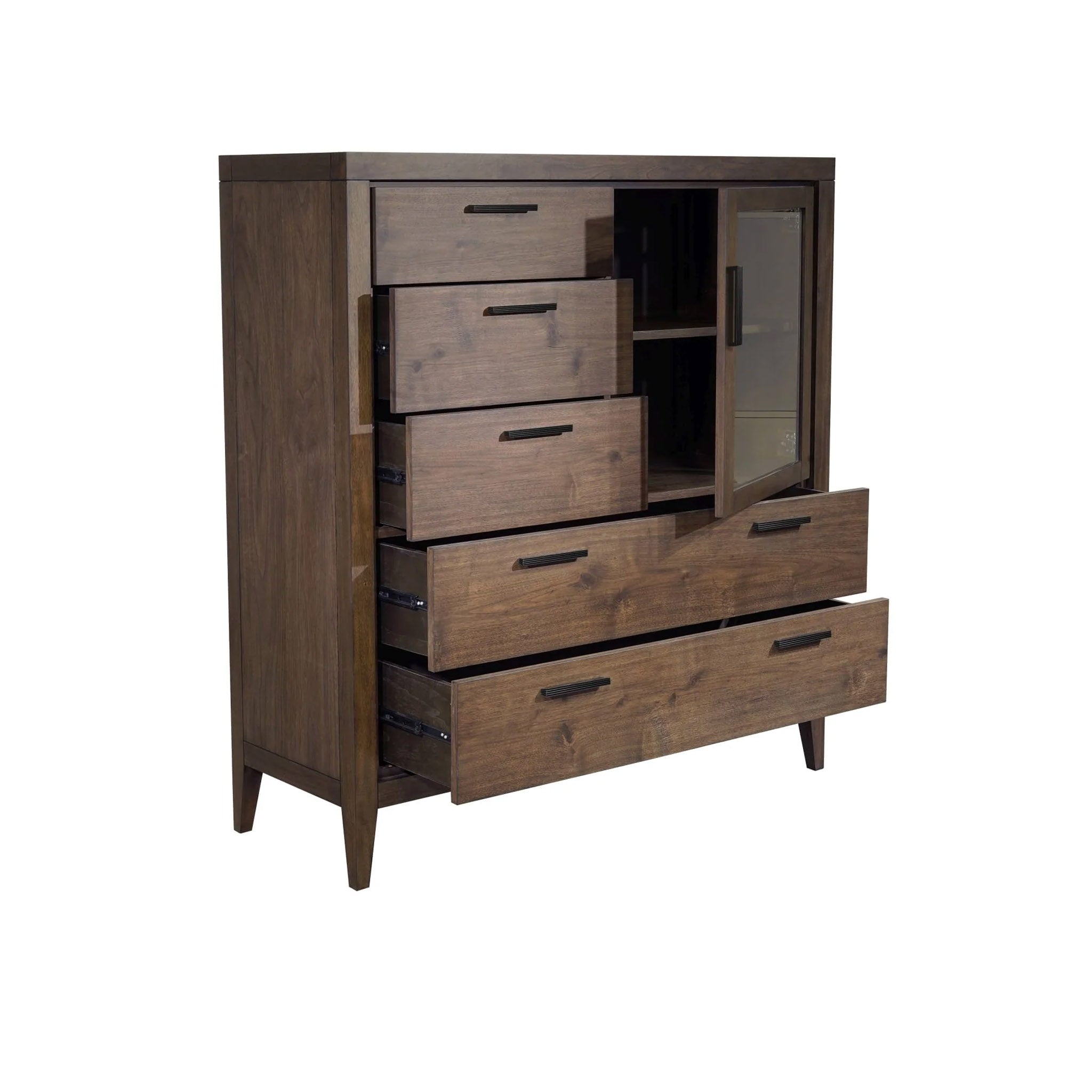 Mid-Century Mahogany Sweater Chest of Drawers