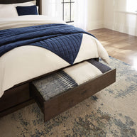 Mid-Century Mahogany Storage Bedframe