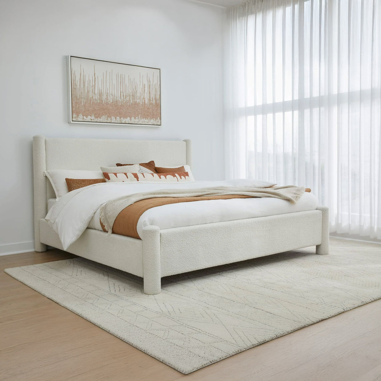 Cottage cheese platform bed