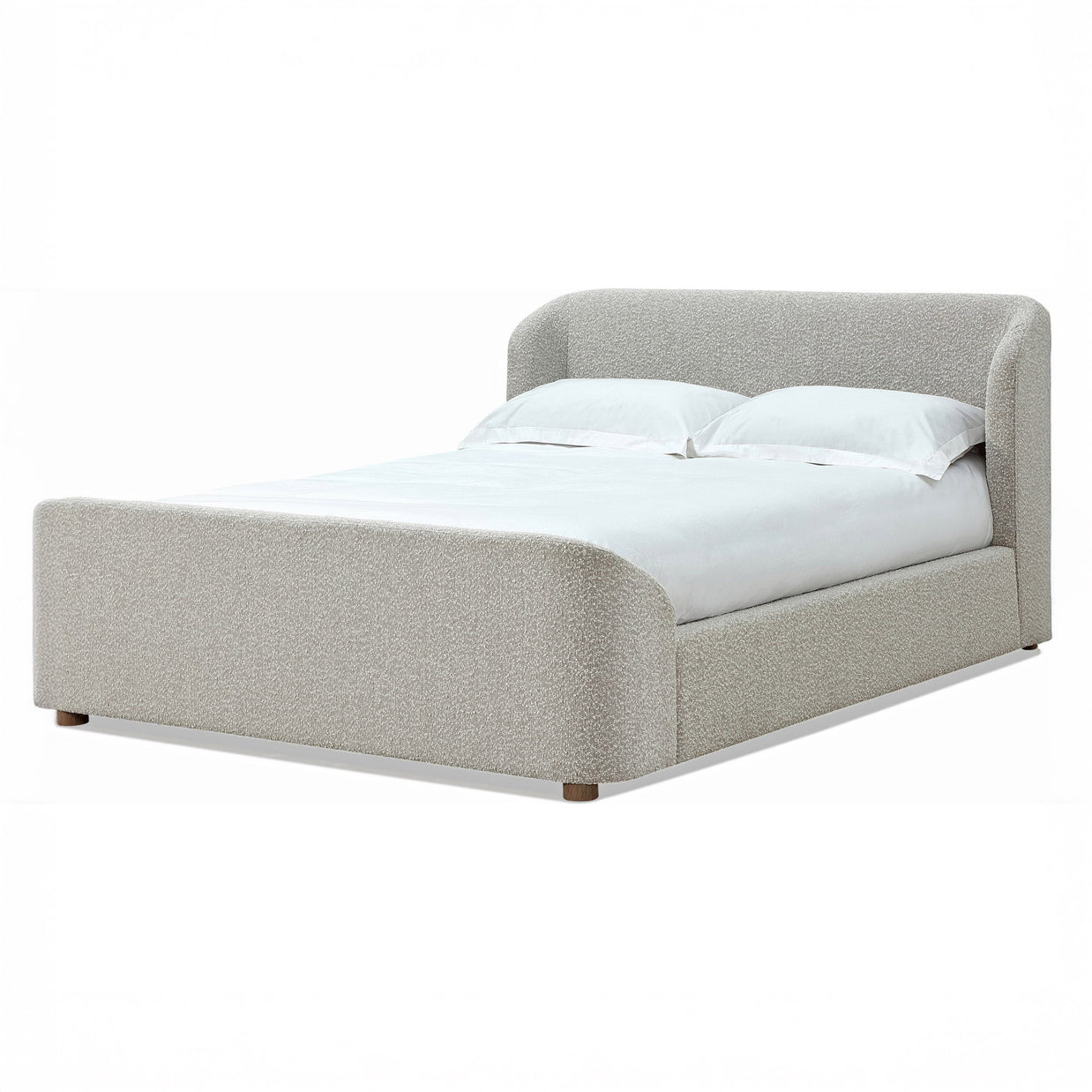 Cotton ball boucle bed