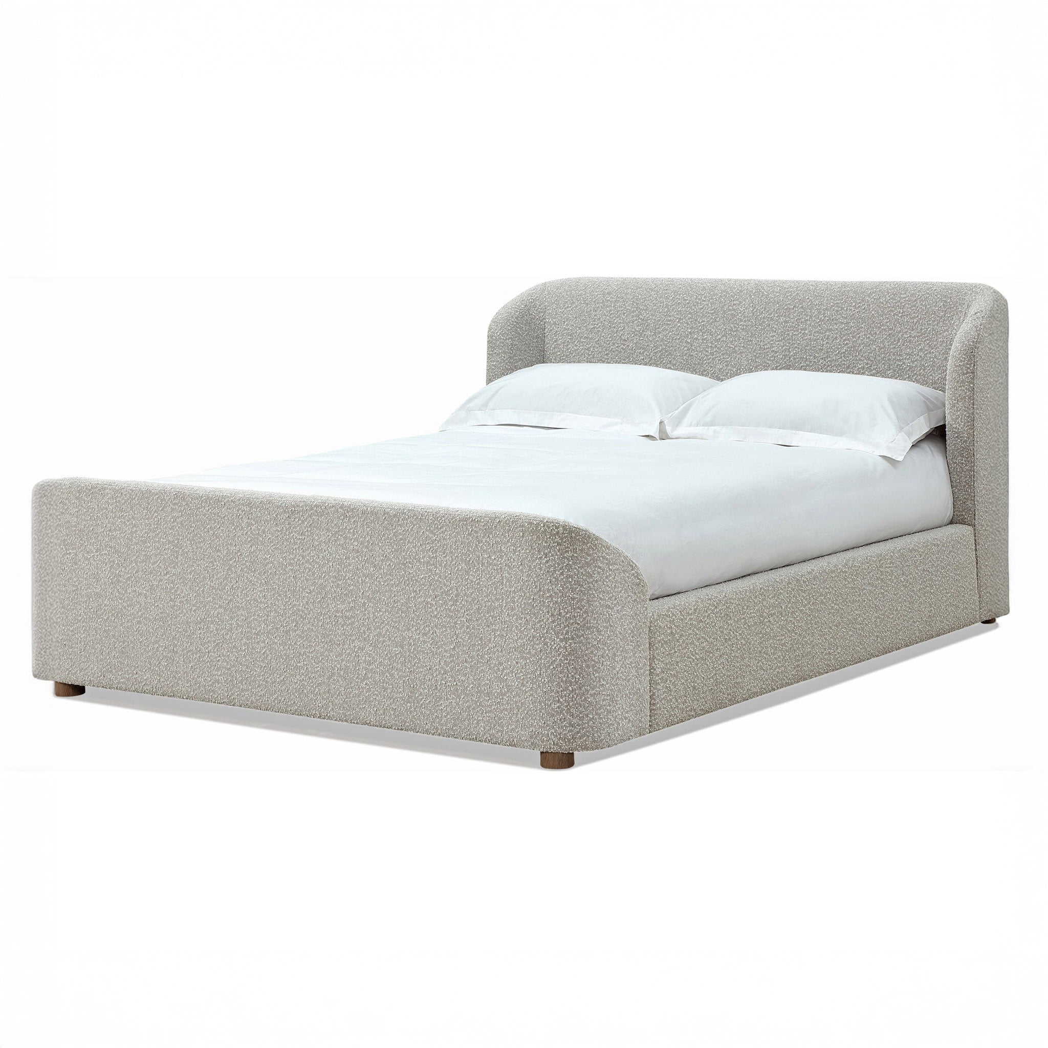 Cotton ball boucle bed