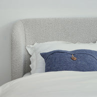 Cotton ball boucle bed