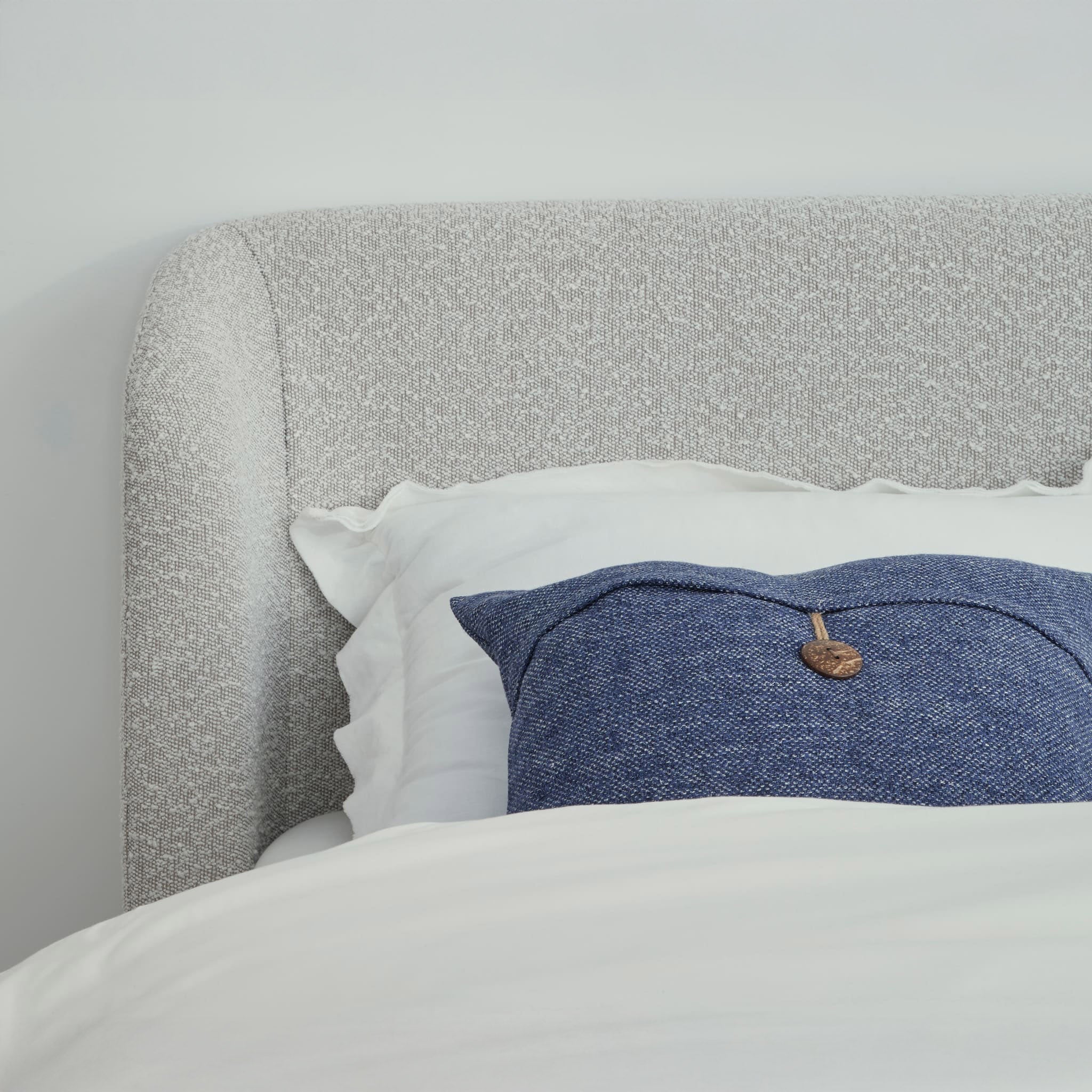 Cotton ball boucle bed