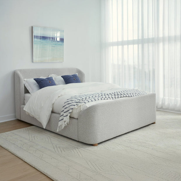 Cotton ball boucle bed