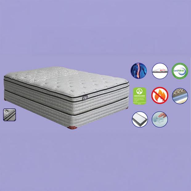 Plush 14″ King Gel Infused Memory Foam & Premium Latex Mattress
