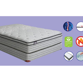 Plush 14″ California King Gel Infused Memory Foam & Premium Latex Mattress