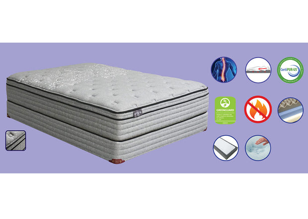 Plush 14″ California King Gel Infused Memory Foam & Premium Latex Mattress