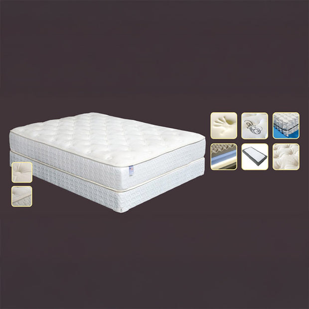 Plush 12″ Full Non-Flip Memory Foam Hybrid Mattress