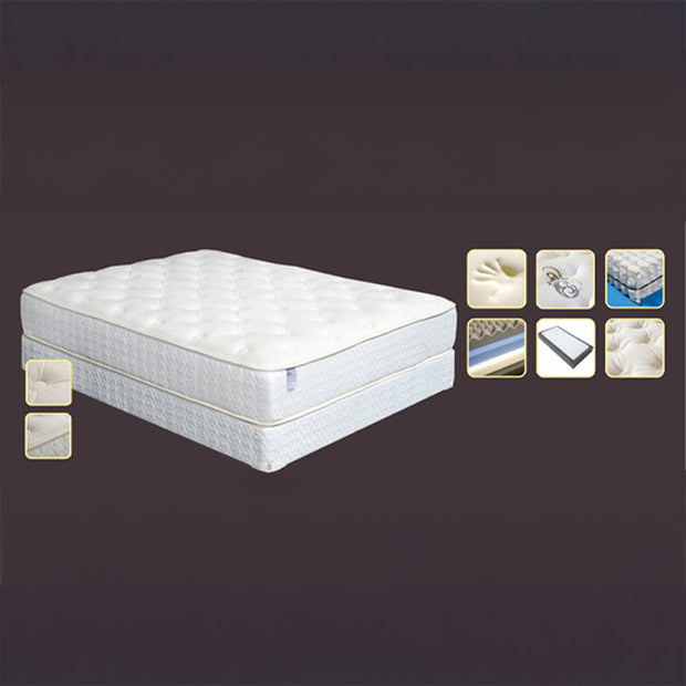 Plush 12″ King Non-Flip Memory Foam Hybrid Mattress